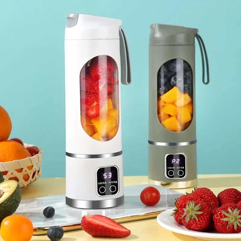 Mini electric juicer, portable blender, fruit blender, fruit extractor, multifunctional juicer, smoothie blender